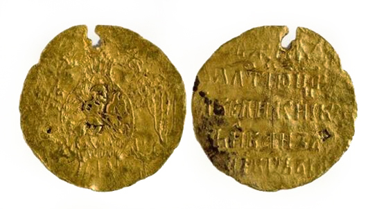 Золотые древние монеты